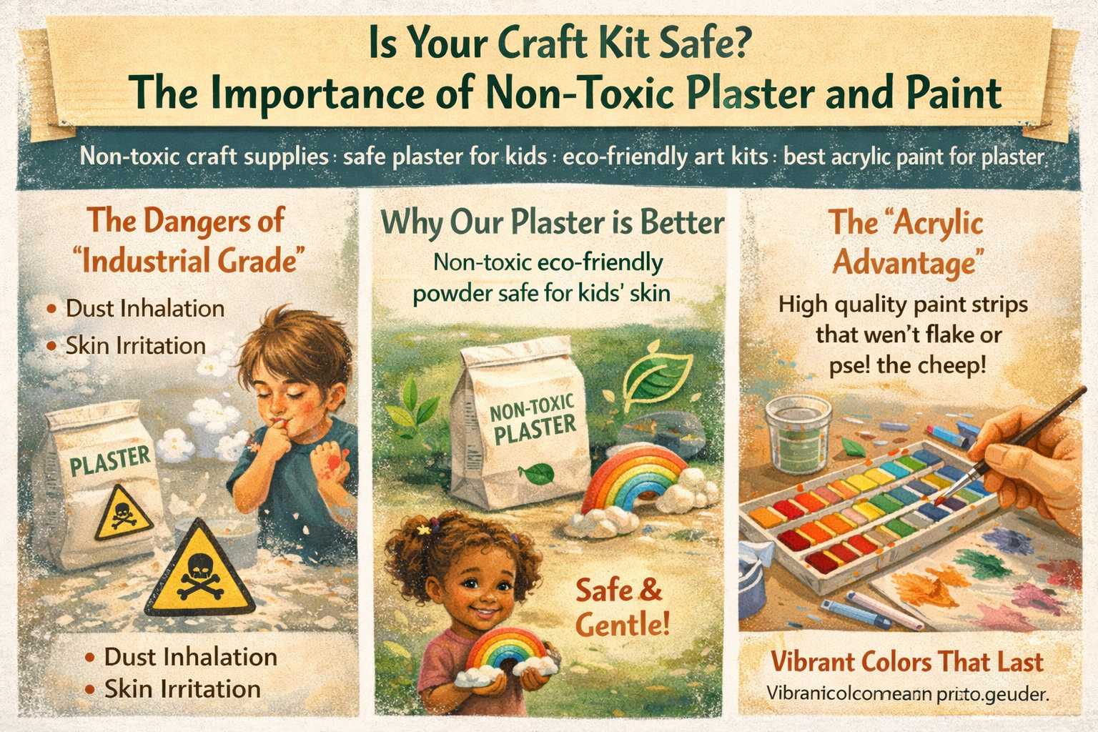 Is Your Craft Kit Safe? The Importance of Non-Toxic Plaster and Paint