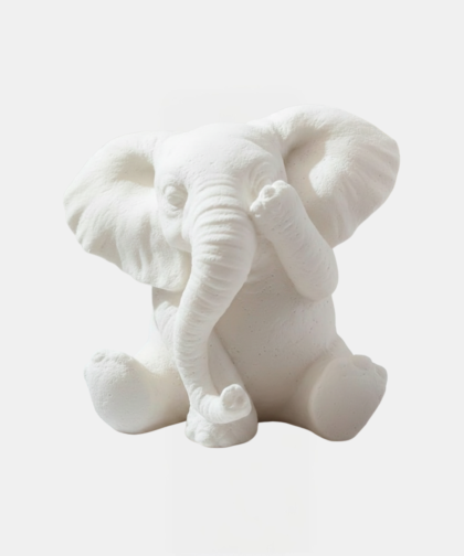 DIY Plaster Elephant Painting Kit: Stress Relief
