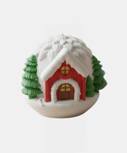 unpainted-textured-christmas-snow-house-plaster-craft-11