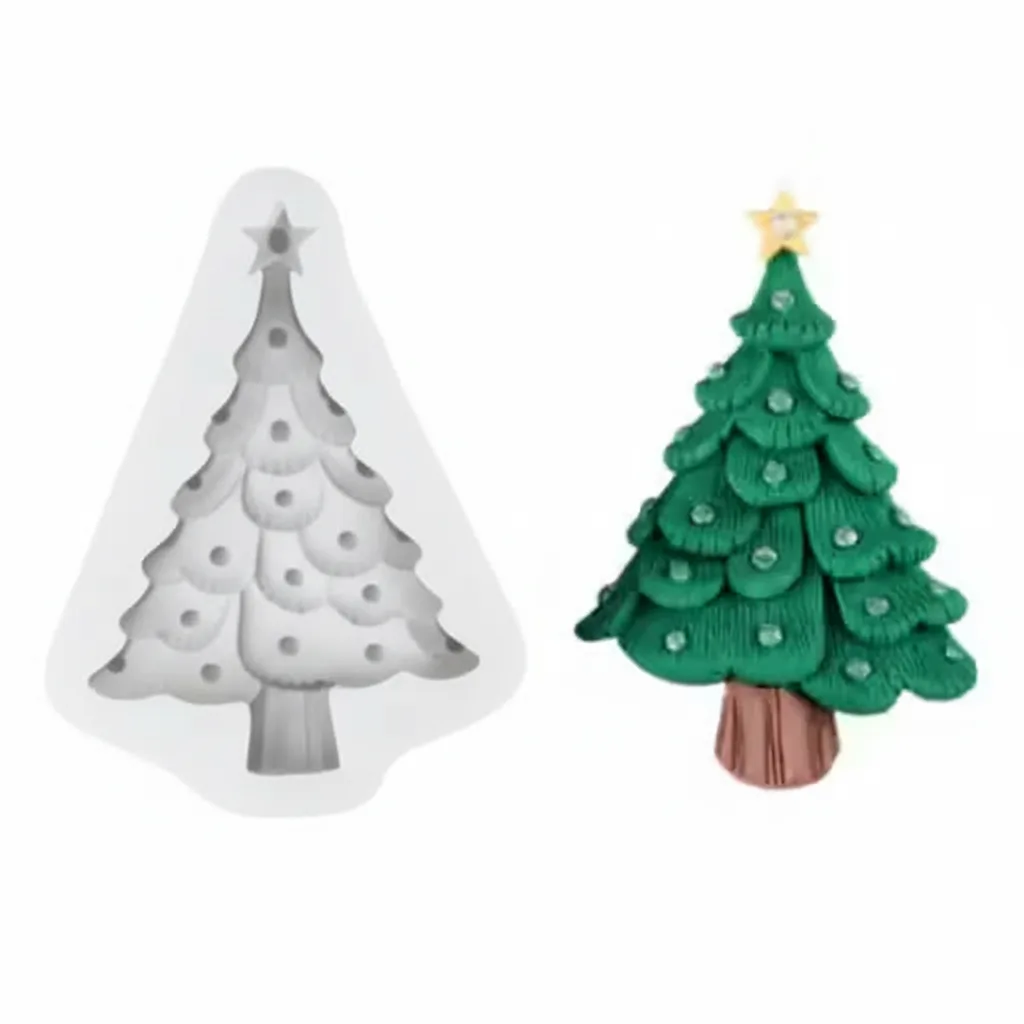 Christmas Tree Plaster Ornament - Image 2
