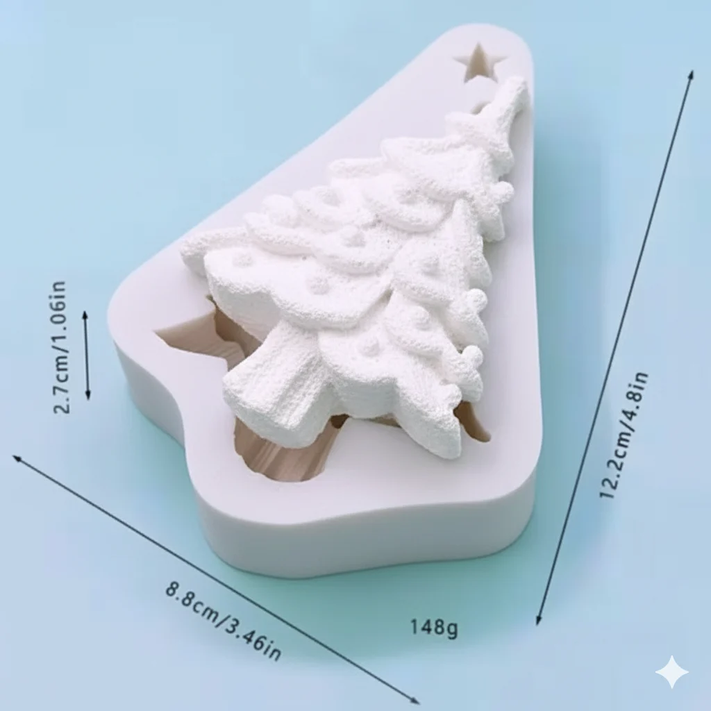 Christmas Tree Plaster Ornament - Image 3