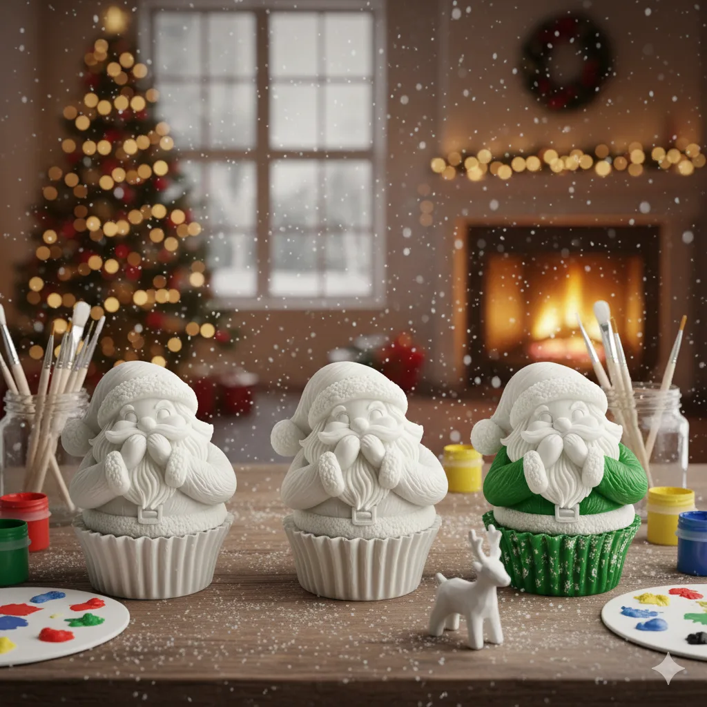 plaster-of-paris-santa-cupcake-toy-for-painting-2