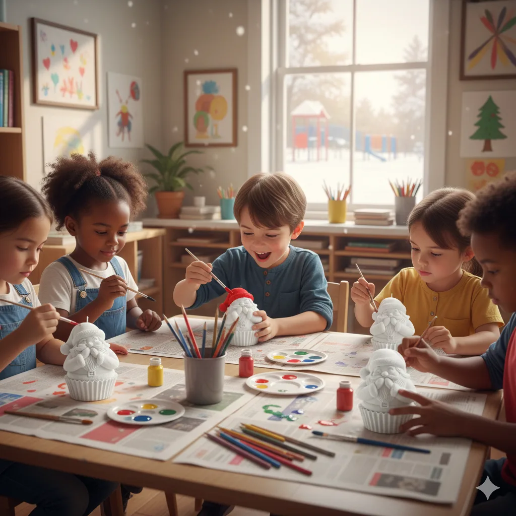 plaster-of-paris-santa-cupcake-toy-for-painting-3