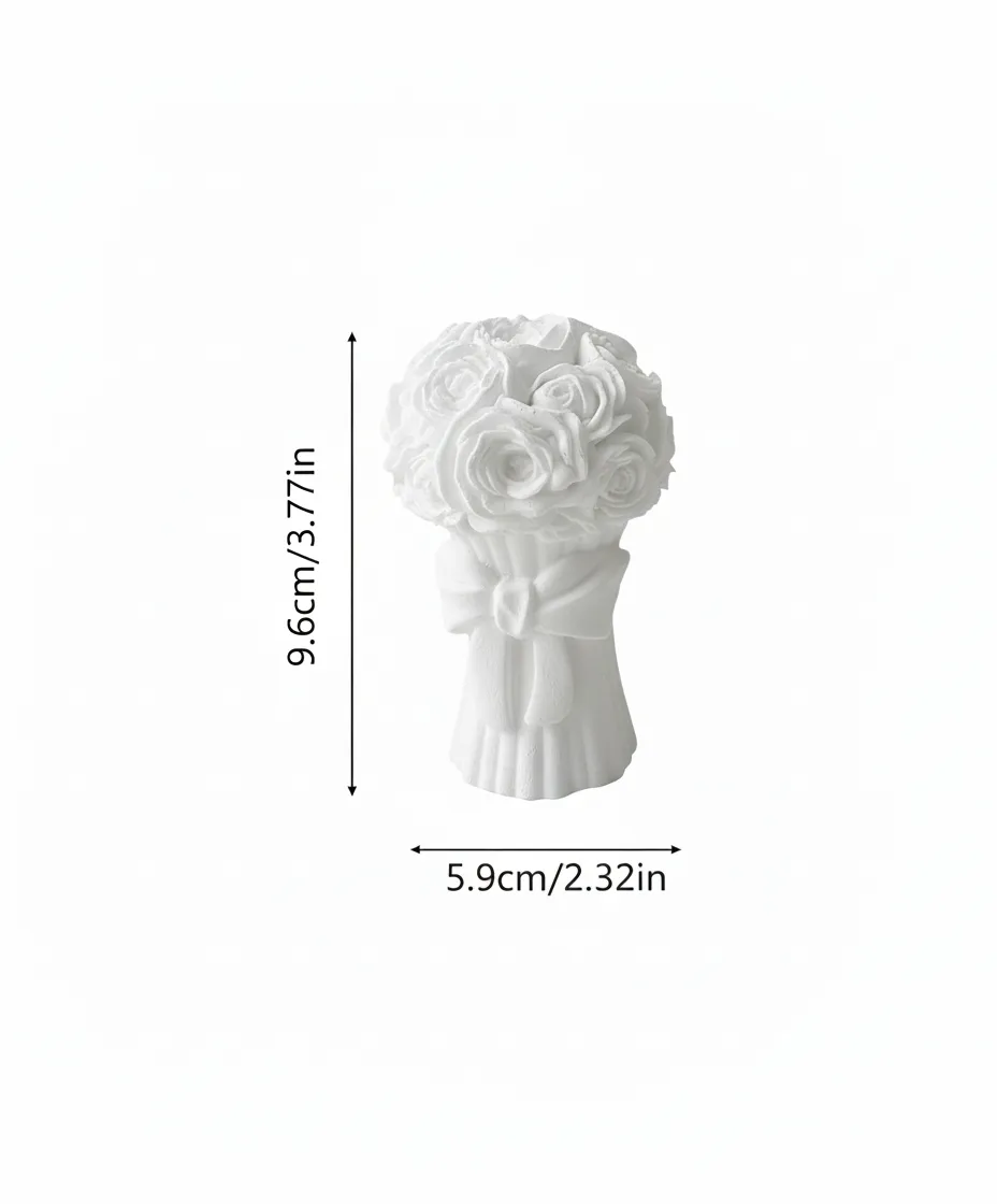 unpainted-plaster-rose-bouquet-toy-4